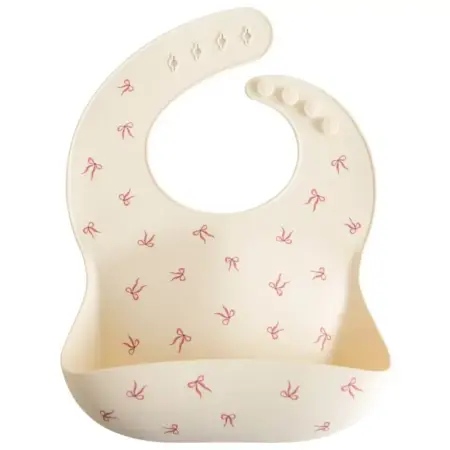 Mushie - Silicone Bib - Bows