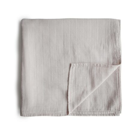 Mushie - Swaddle - Fog - 120Cm X 120Cm