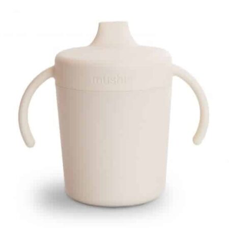 Mushie - Training Sippy Cup - Ivory
