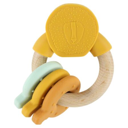 Trixie - Houten activiteitenring met silicone - Mr. Lion