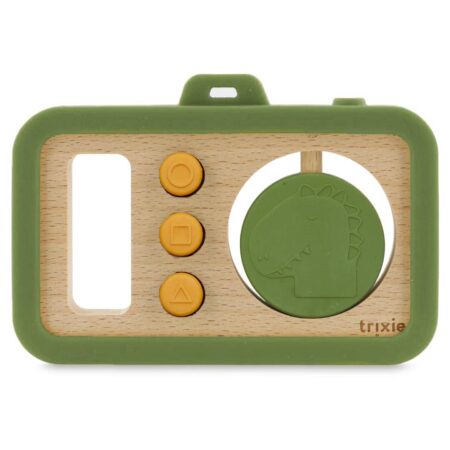 Trixie - Houten baby camera met silicone - Mr. Dino