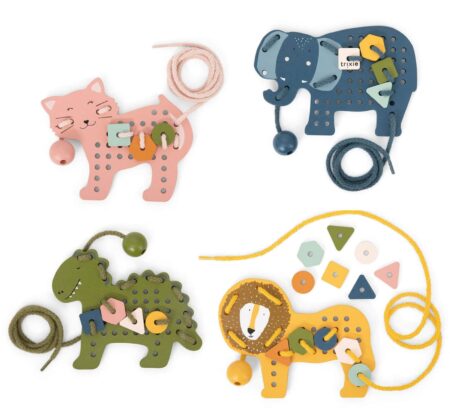 Trixie - Houten rijgspel met dieren