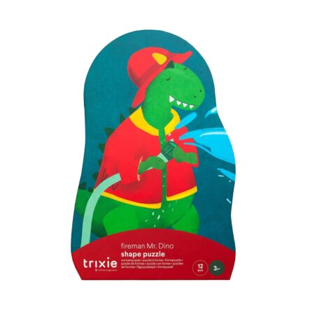 Trixie - Vormenpuzzel - Brandweerman Mr. Dino - 12 stuks
