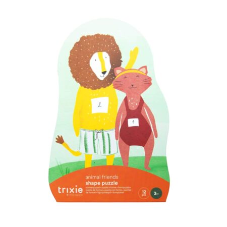 Trixie - Vormenpuzzel - Dierenvrienden - 12 stuks