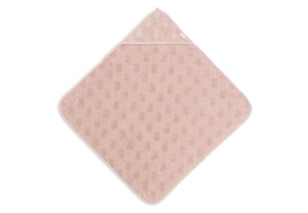 Jollein - Badcape Badstof 75x75cm Miffy Jacquard Wild Rose