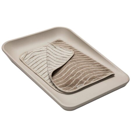 Leander - Topper for Changing mat, Woodland, Organic Cotton, Cappuccino