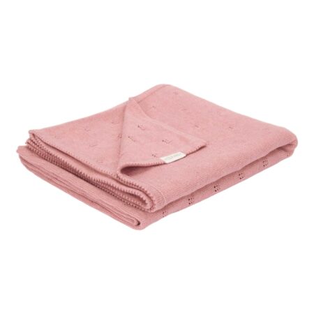 Little Dutch - Ledikantdeken gebreid Pure Pink Blush