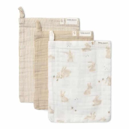 Little Dutch - Washandjes set - Baby Bunny