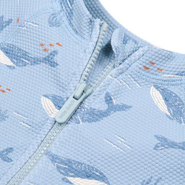 Little Dutch - Zwemsuit met lange mouwen Ocean Splash - blauw