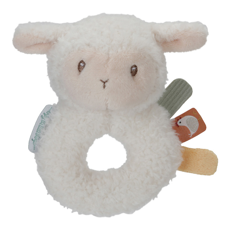 Little Dutch Toys - Zachte ringrammelaar schaap Little Farm