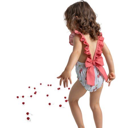 Meia Pata - Frilled Swimsuit - Cherries