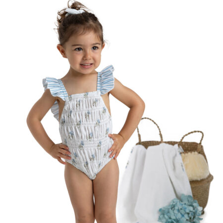 Meia Pata - Frilled Swimsuit - Flowers