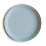 Mushie - Plates Round - Powder Blue (2 Pcs)