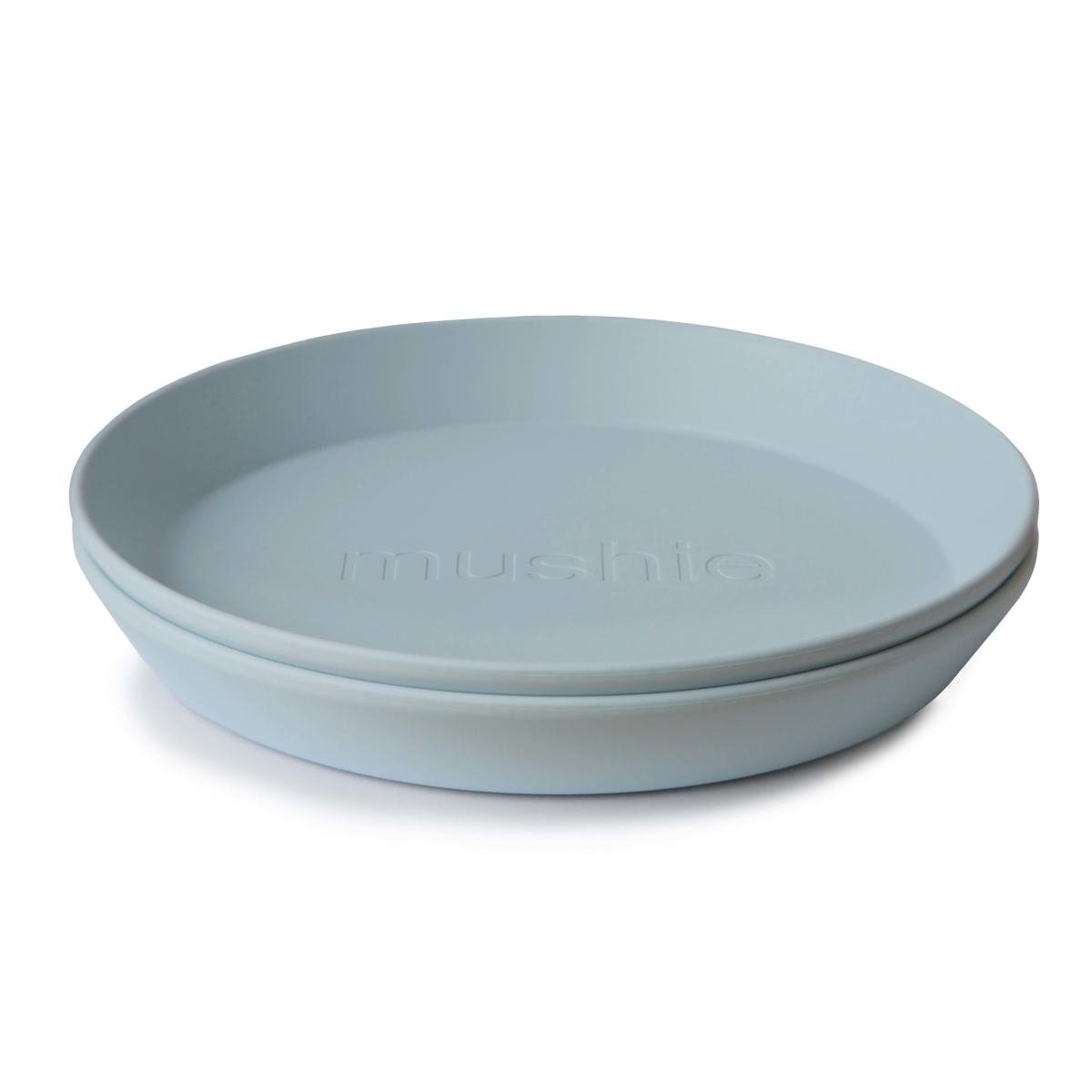 Mushie - Plates Round - Powder Blue (2 Pcs)