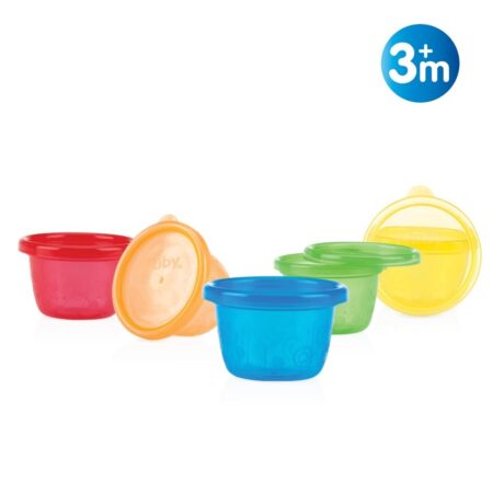 Nuby - Snackkommen - 6st - 120ml - 3m+