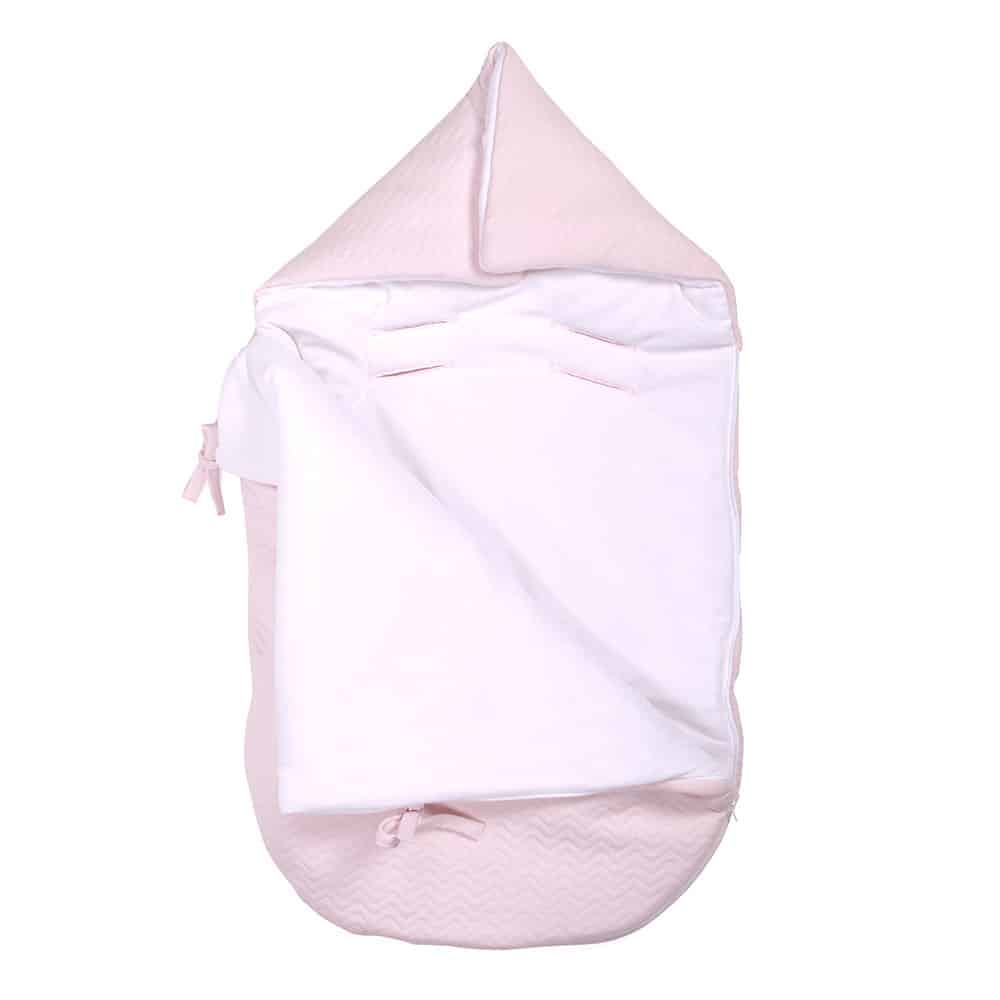 Poetree Kids - Voetenzak/Engelennestje - Chevron Light Pink