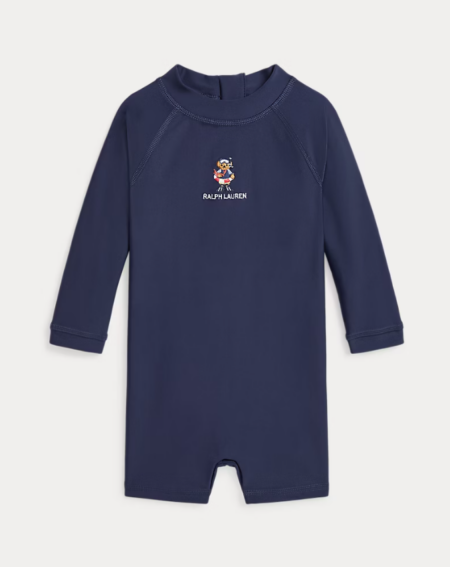 Ralph Lauren - Rash guard tuinbroek met Polo Bear - Newport navy