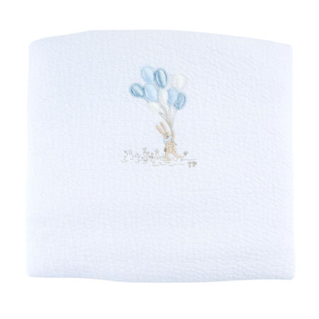Théophile & patachou - Blue Garden Party - Doopdeken 62x80cm - Jersey