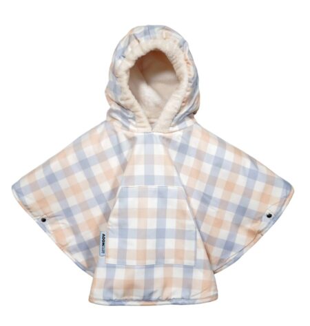 Aeromoov Winter Poncho - Checker Grey Cream