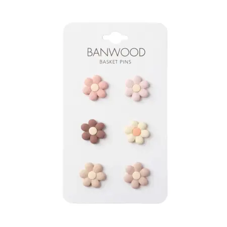Banwood - Basket Pin - Flowers
