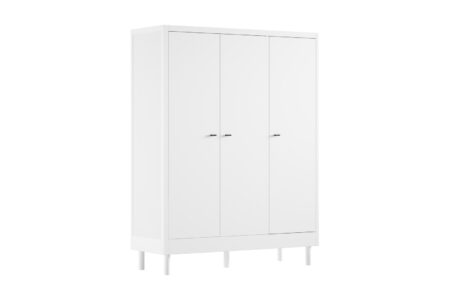 VIPACK - FORREST 3 DEURS KLEERKAST BEUK WIT