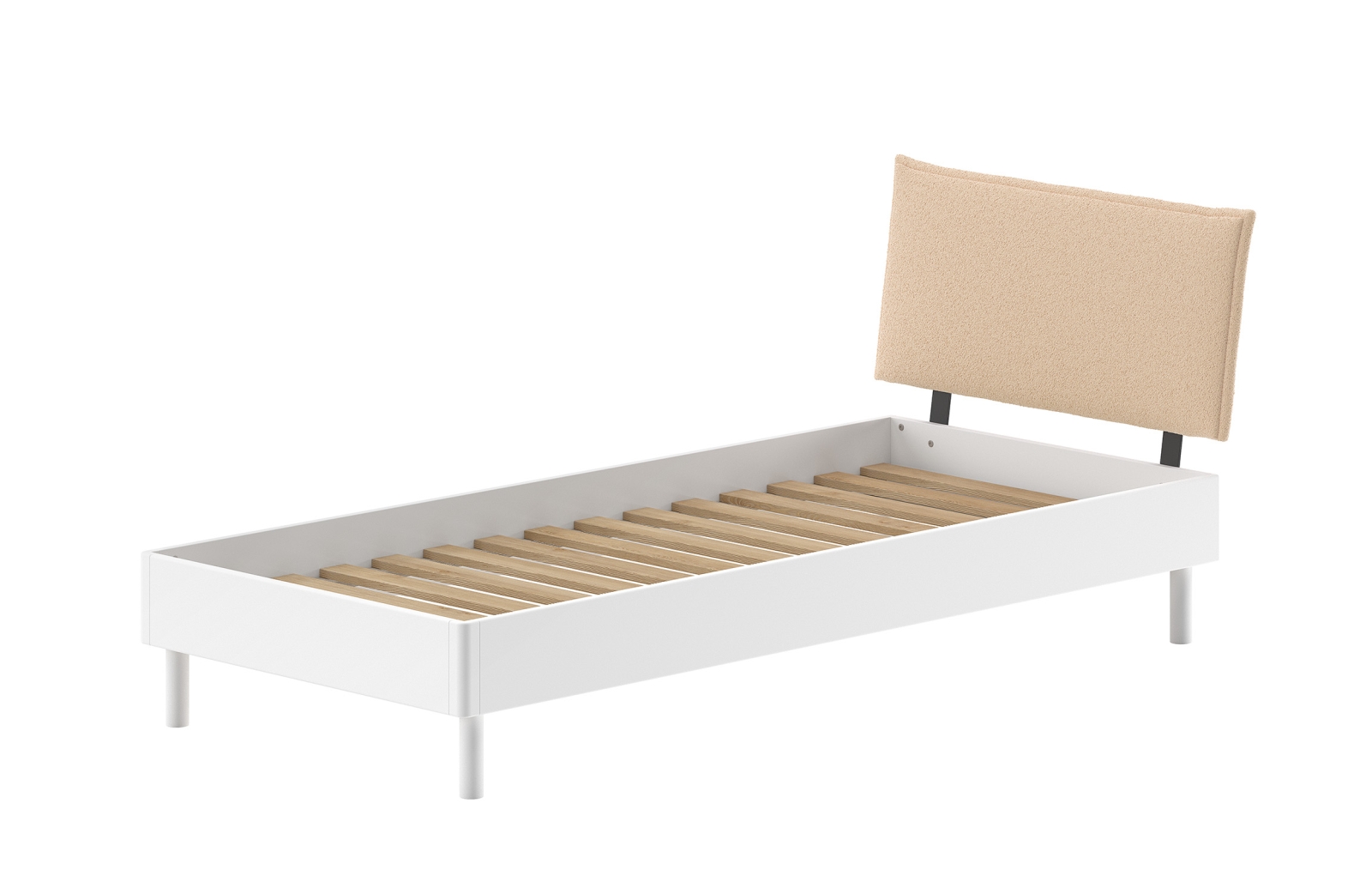 VIPACK - FORREST BED 90 x 200 cm BEUK WIT BOUCL?