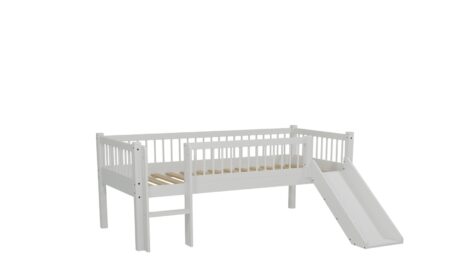 VIPACK - FORREST HALFHOOGSLAPER LAAG MET GLIJBAAN 90 x 200 cm BEUK WIT