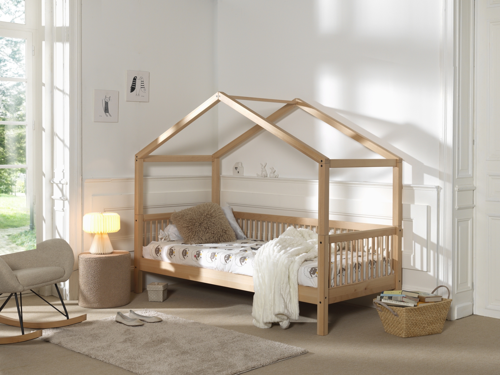 VIPACK - FORREST HUISBED 90 x 200 cm BEUK NATUUR