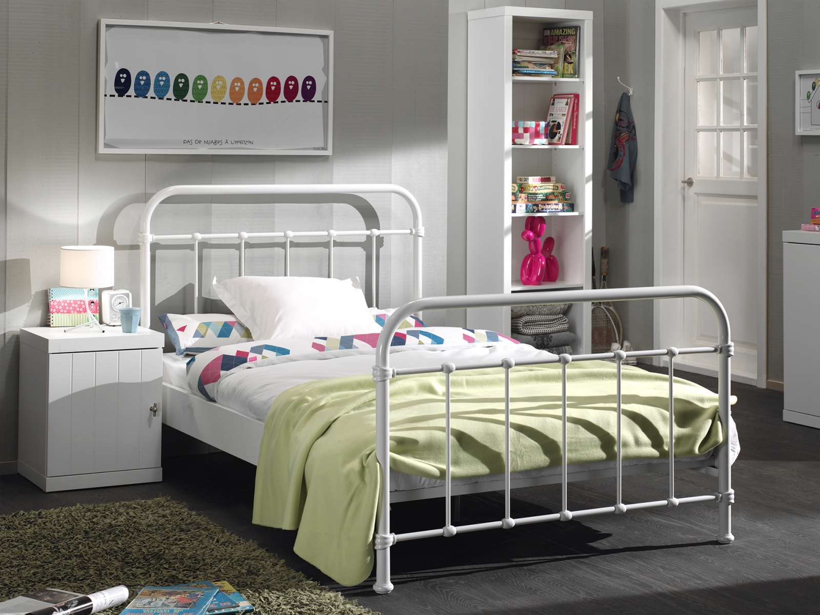 VIPACK - NEW YORK BED 120 x 200 cm WIT