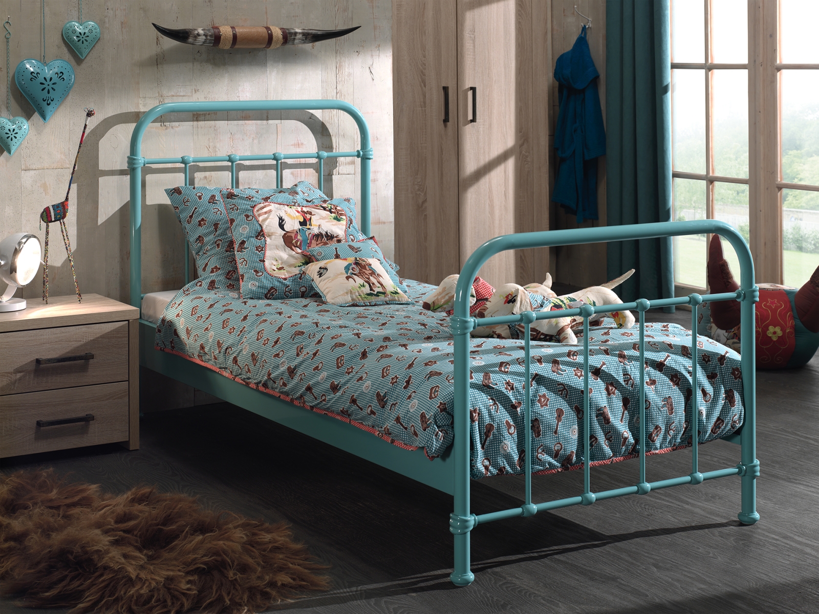 VIPACK - NEW YORK BED 90 x 200 cm MINT