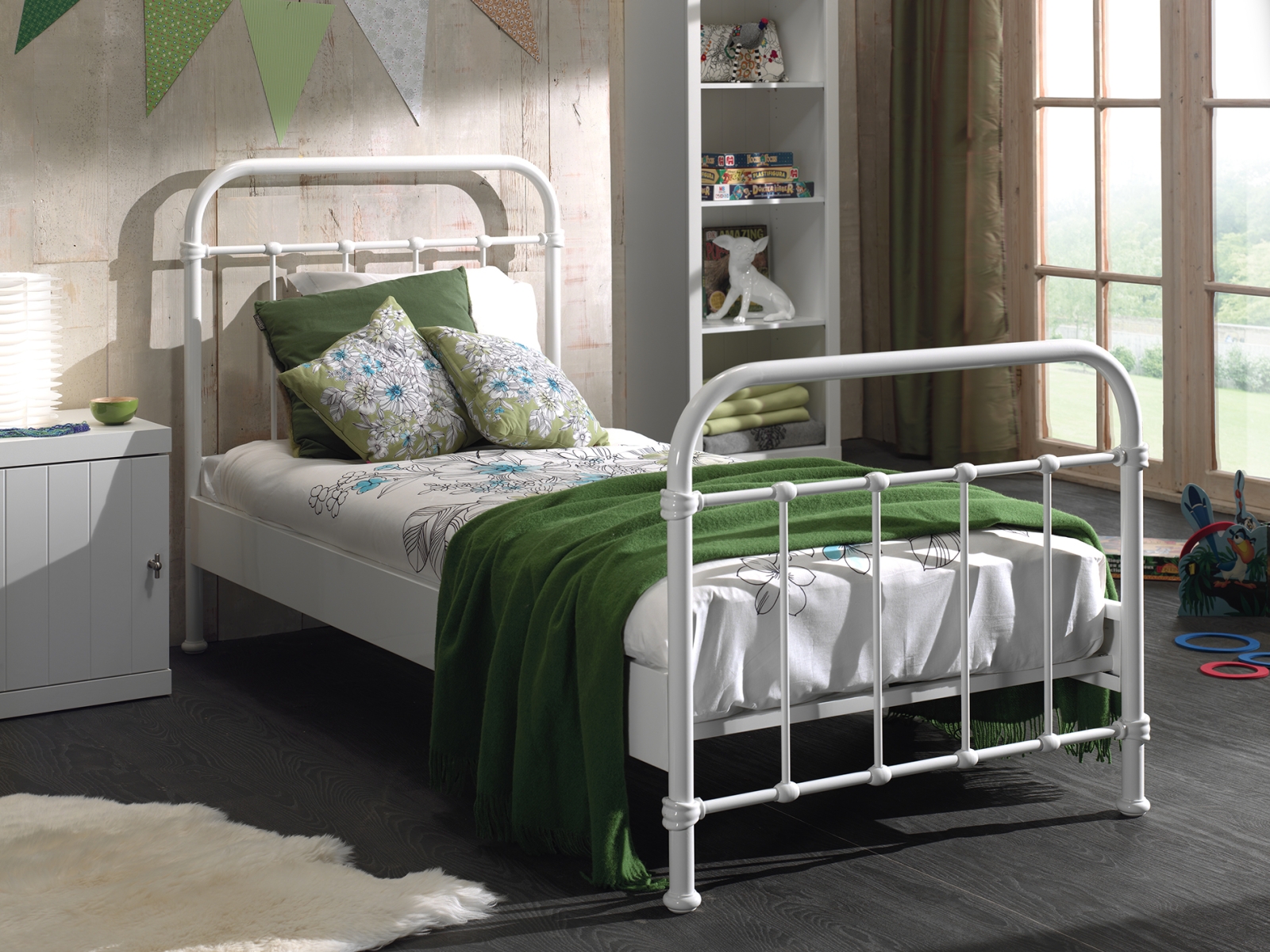 VIPACK - NEW YORK BED 90 x 200 cm WIT