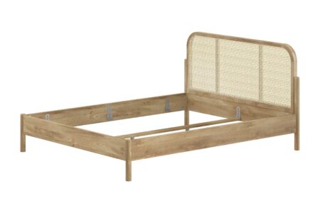 VIPACK - OLIVE BED 160 x 200 cm ROTAN EIK