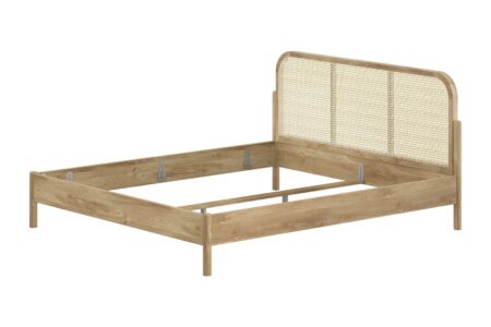 VIPACK - OLIVE BED 180 x 200 cm ROTAN EIK