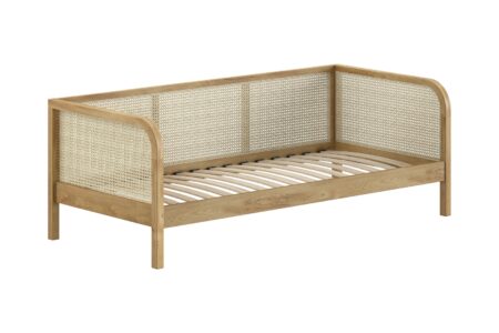 VIPACK - OLIVE KAJUITBED 90 x 200 cm ROTAN EIK