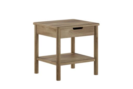 VIPACK - OLIVE NACHTTAFEL MET LADE EIK