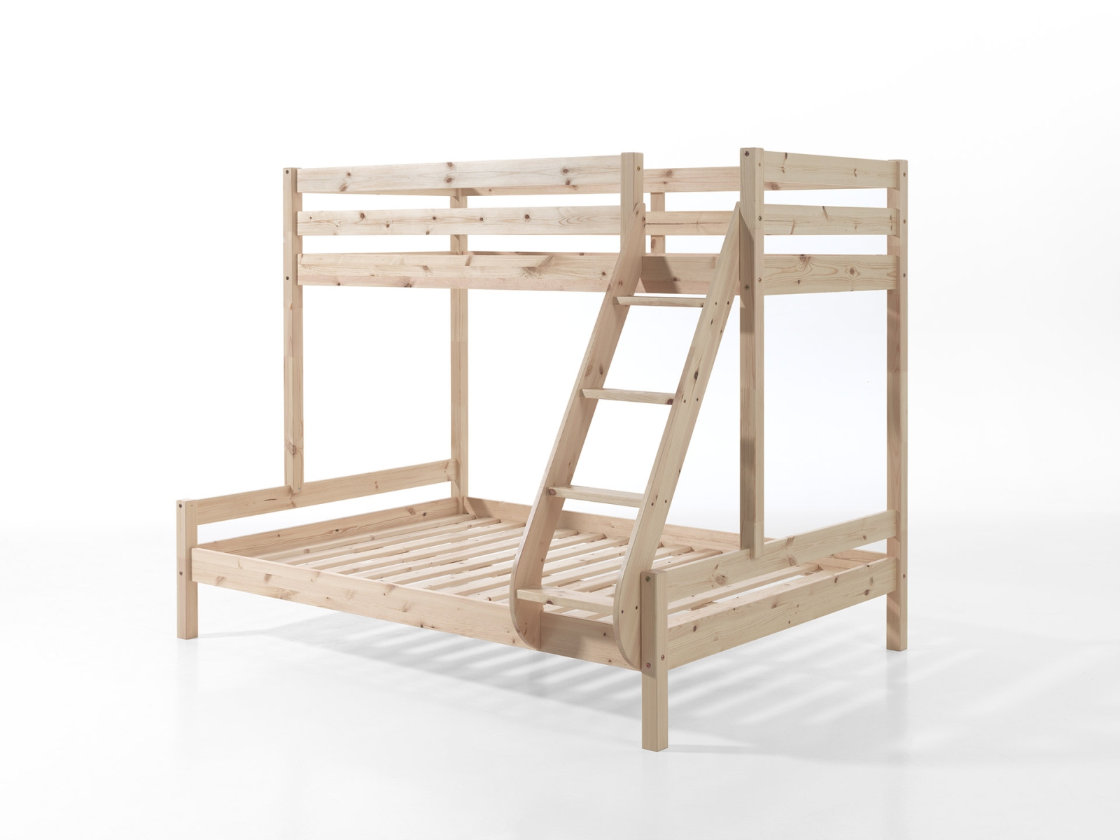 VIPACK - PINO FAMILIEBED 140 x 200 cm + 90 x 200 cm NATUUR