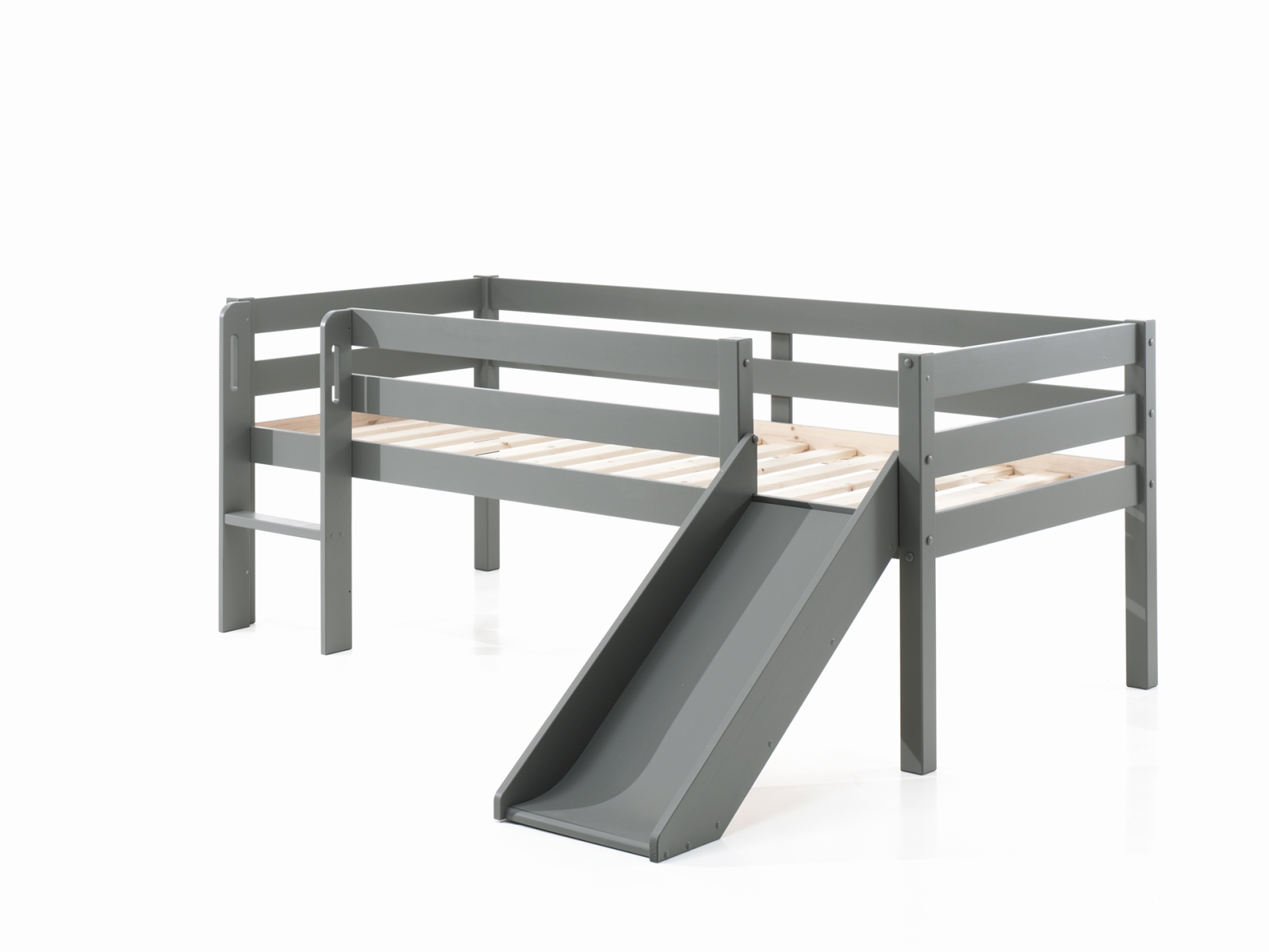 VIPACK - PINO HALFHOOGSLAPER LAAG MET GLIJBAAN 90 x 200 cm GRIJS