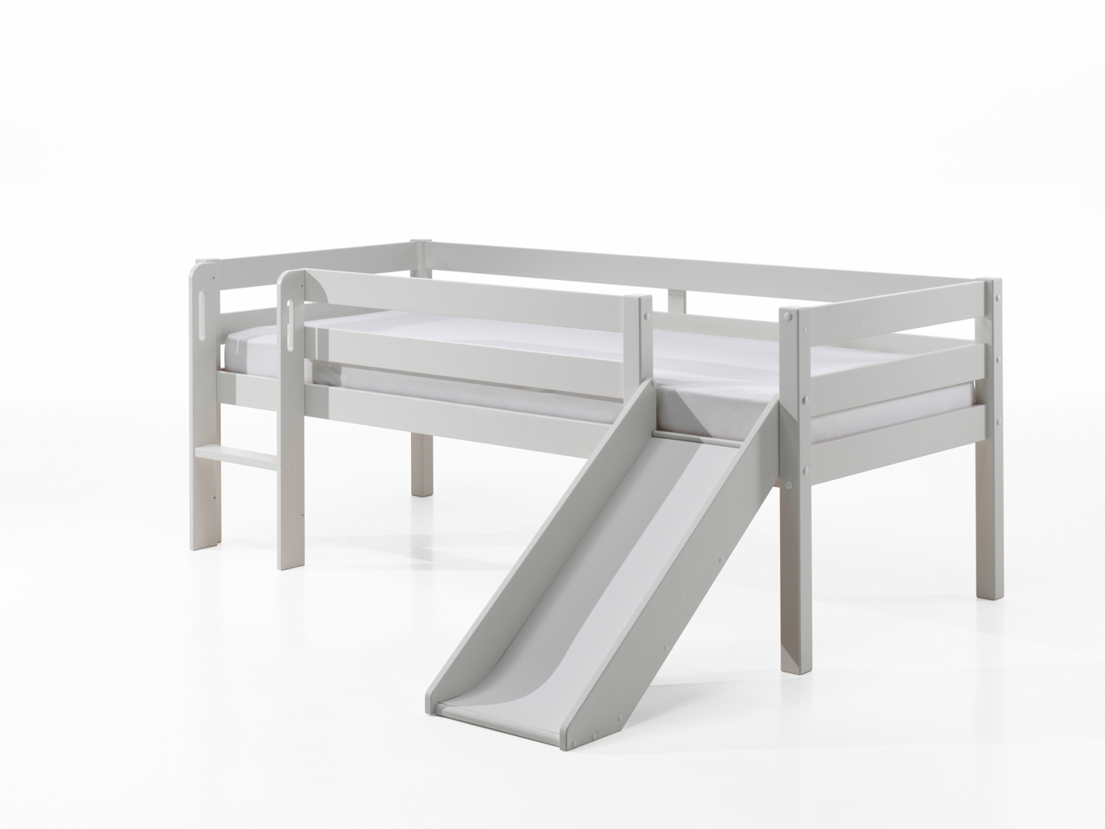 VIPACK - PINO HALFHOOGSLAPER LAAG MET GLIJBAAN 90 x 200 cm WIT