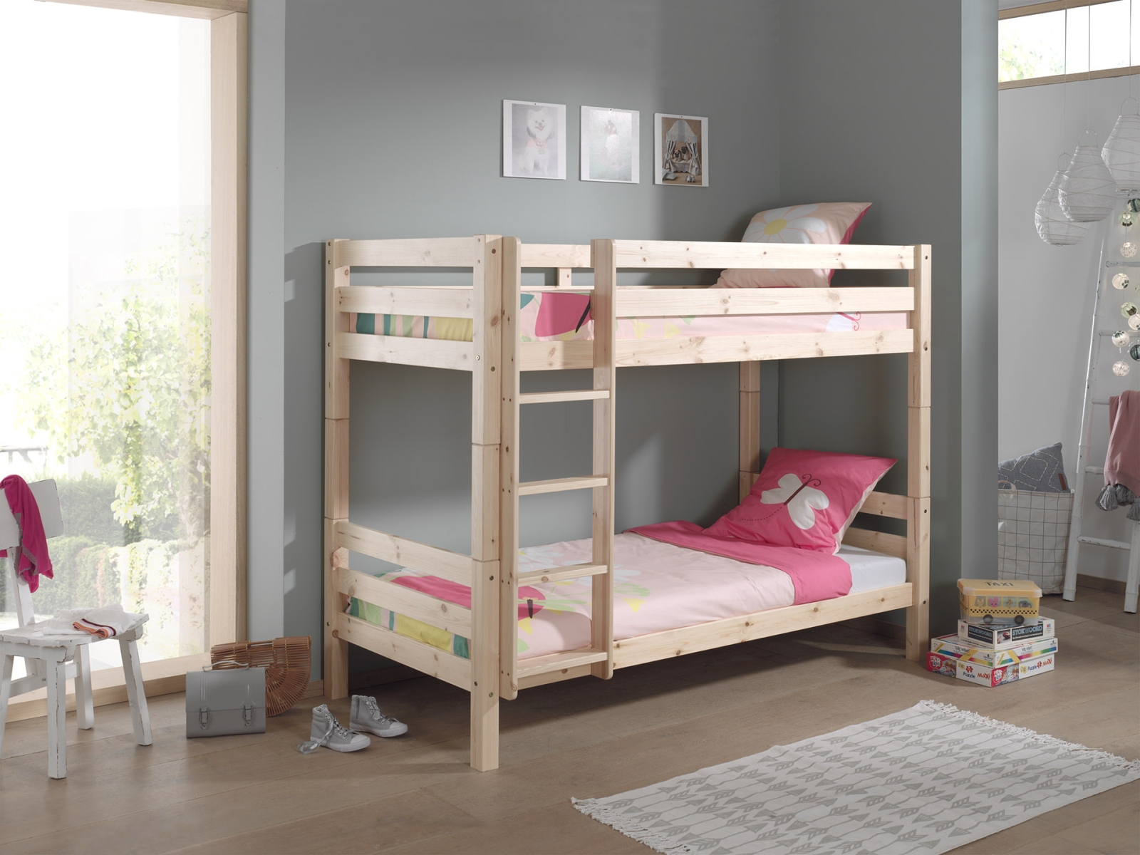 VIPACK - PINO STAPELBED (H 160cm) 90 x 200 cm NATUUR