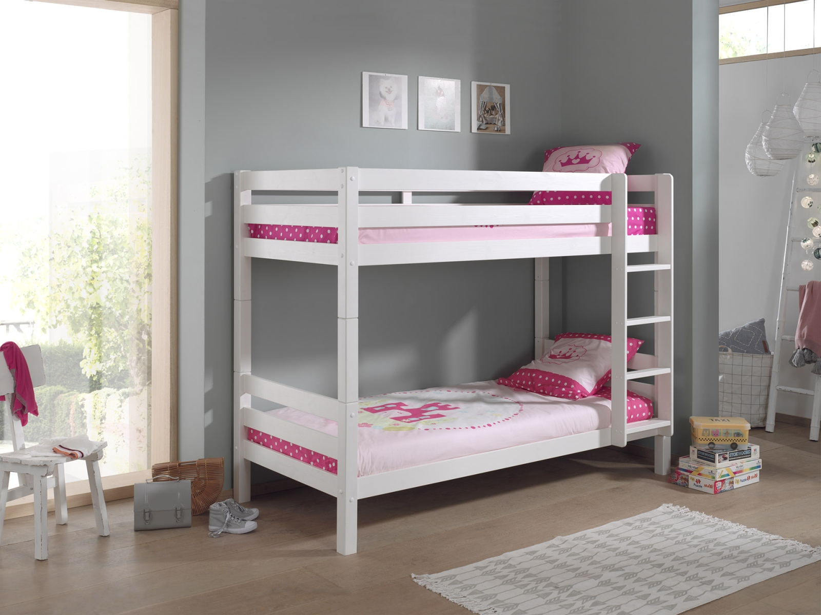 VIPACK - PINO STAPELBED (H 160cm) 90 x 200 cm WIT
