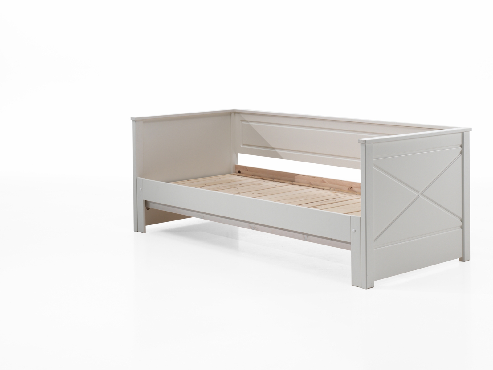 VIPACK - PINO / SCOTT UITSCHUIF-KAJUITBED (93) 90 x 200 cm WIT