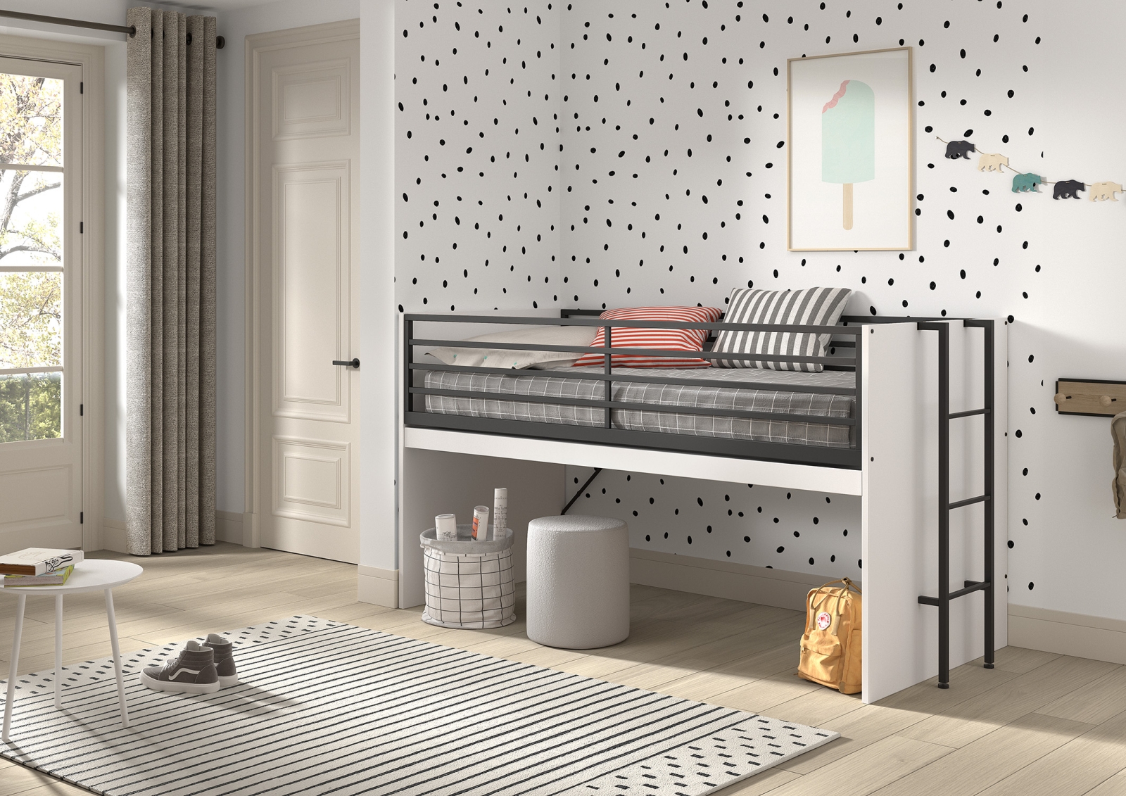 VIPACK - SAM HALFHOOGSLAPER (85) 90 x 200 cm WIT