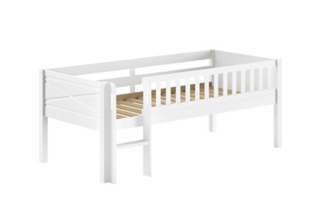 VIPACK - SCOTT HALFHOOGSLAPER LAAG MET LADDER 90 x 200 cm WIT