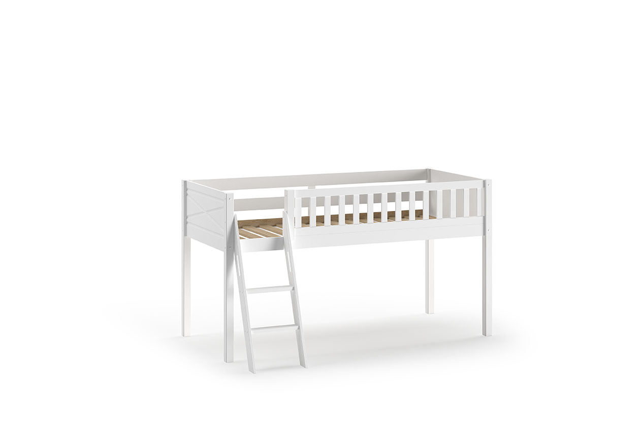 VIPACK - SCOTT HALFHOOGSLAPER MET LADDER 90 x 200 cm WIT