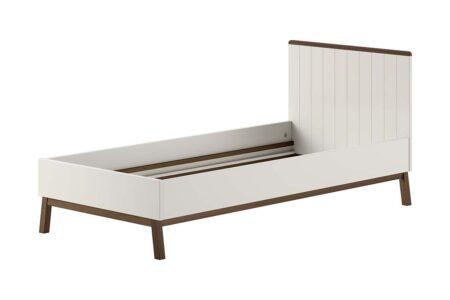 VIPACK - SEZANE BED 90 x 200 cm CLAY/WALNOOT