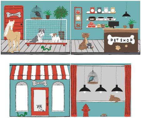VIPACK - TEXTILES PET SHOP SPEELGORDIJN VOOR HALFHOOGSLAPER PINO/SCOTT