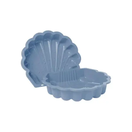 Zandbak met deksel - Summertime - Schelp blauw
