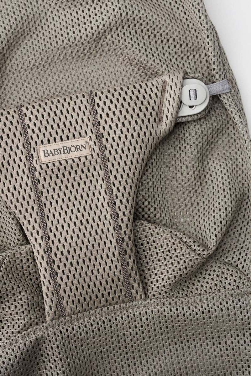 BabyBjörn - Stoffen Zitting Wipstoeltje - Mesh Grijs beige