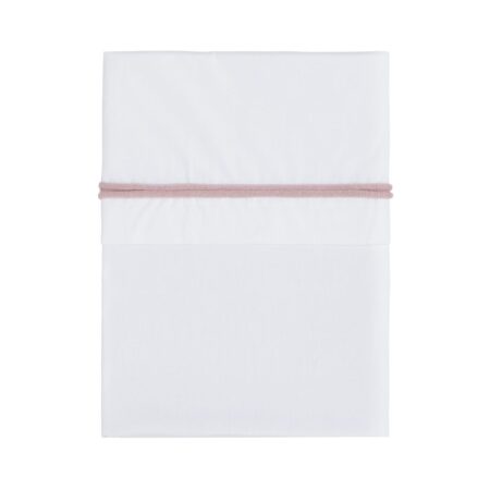 Baby's Only - Wieglaken gebreide bies oud roze/wit