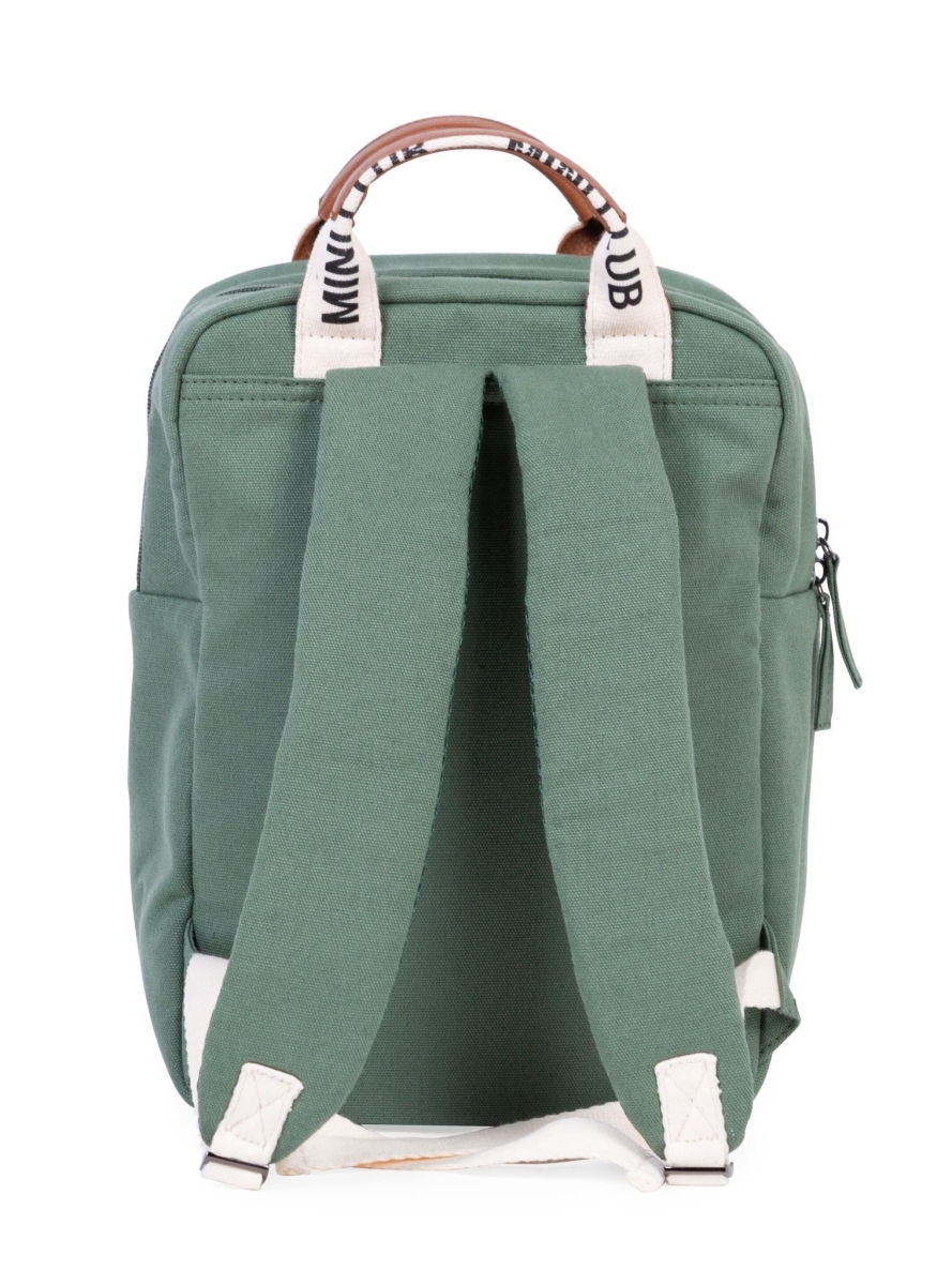 Childhome - MINI CLUB KINDERRUGZAK - SIGNATURE - CANVAS - GROEN